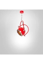 Umur Aydınlatma Gusto Kırmızı Sarkıt Avize thumbnail 6