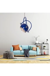 Umur Aydınlatma Gusto Parlement Mavi Sarkıt Avize thumbnail 3