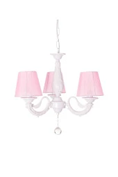 Umur Aydınlatma Albert 3'lü Beyaz Pembe Şapkalı Sarkıt Avize thumbnail 1