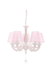 Umur Aydınlatma Albert 5'lü Beyaz Pembe Şapkalı Sarkıt Avize thumbnail 1