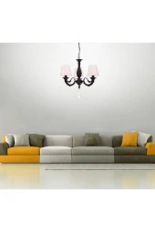 Umur Aydınlatma Albert 3'lü Siyah Beyaz Şapkalı Sarkıt Avize thumbnail 1