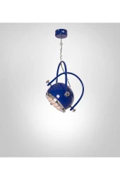 Umur Aydınlatma Gusto Parlement Mavi Sarkıt Avize thumbnail 5