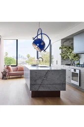 Umur Aydınlatma Gusto Parlement Mavi Sarkıt Avize thumbnail 4