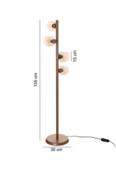 Umur Aydınlatma Minör 4'lü Sıralı Eskitme Lambader thumbnail 2