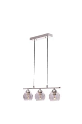 Umur Aydınlatma Minör 3'lü Krom Sıralı Sarkıt Avize thumbnail 3