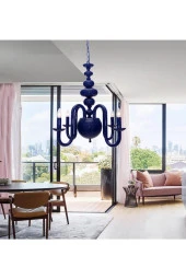 Umur Aydınlatma Roda 4'lü Parlament Mavi Avize - 2