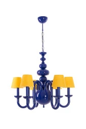 Umur Aydınlatma Roda 6'lı Parlement Sarı Şapkalı Sarkıt Avize thumbnail 1