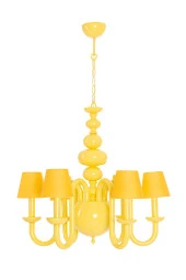 Umur Aydınlatma Roda 6'lı Sarı Şapkalı Sarkıt Avize thumbnail 1