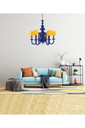 Umur Aydınlatma Roda 6'lı Parlement Sarı Şapkalı Sarkıt Avize thumbnail 2