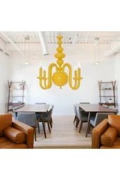 Umur Aydınlatma Roda 4'lü Sarı Lüks Sarkıt Avize thumbnail 2