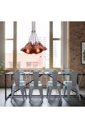 Umur Aydınlatma Lav 7'li Bakır Avize Sarkıt thumbnail 6