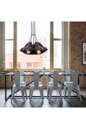 Umur Aydınlatma Lav 5'li Siyah Sarkıt Avize thumbnail 5