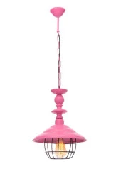 Umur Aydınlatma Dayton Tekli Fuşya Sarkıt Avize thumbnail 1