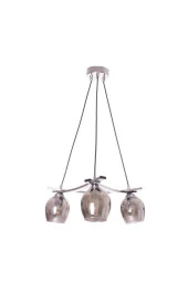 Umur Aydınlatma Inka 3'lü Krom Lins Camlı Avize Sarkıt thumbnail 1