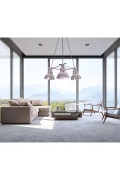 Umur Aydınlatma Inka 3'lü Krom Lav Şapkalı Avize Sarkıt thumbnail 2