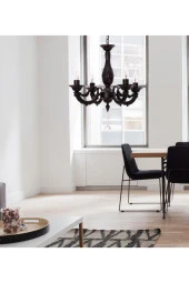 Umur Aydınlatma Albert 4'lü Siyah Minimalist Avize Sarkıt thumbnail 2