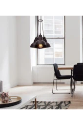 Umur Aydınlatma Lav 3'lü Siyah Sarkıt Avize thumbnail 2