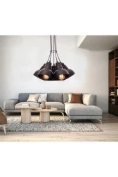 Umur Aydınlatma Lav 5'li Siyah Sarkıt Avize thumbnail 2