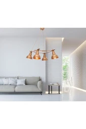 Umur Aydınlatma Inka 4'lü Eskitme Lav Şapkalı Avize Sarkıt thumbnail 2