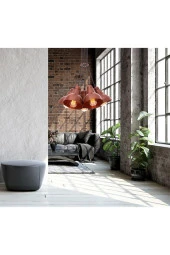 Umur Aydınlatma Lav 7'li Bakır Avize Sarkıt thumbnail 4