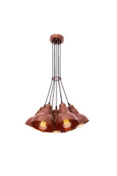 Umur Aydınlatma Lav 7'li Bakır Avize Sarkıt thumbnail 1