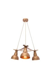 Umur Aydınlatma Inka 3'lü Eskitme Lav Şapkalı Avize Sarkıt thumbnail 1