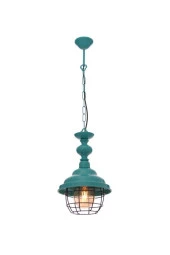 Umur Aydınlatma Togo turkuaz parlak lake avize sarkıt thumbnail 1