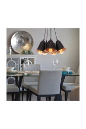 Umur Aydınlatma Padova 5'li Siyah Sarkıt Avize thumbnail 1