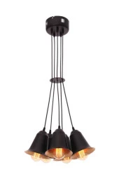 Umur Aydınlatma Padova 5'li Siyah Sarkıt Avize thumbnail 3