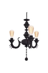 Umur Aydınlatma Novel 3'Lü Siyah E27 Avize thumbnail 2