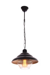 Umur Aydınlatma Dayton Siyah Tekli Metal Camlı Sarkıt Avize thumbnail 1