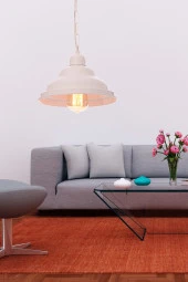 Umur Aydınlatma Togo beyaz metal sarkıt avize thumbnail 2