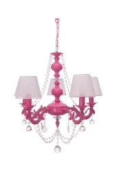 Umur Aydınlatma Dolce Vita 5'li Fuşya Abajurlu Avize thumbnail 1
