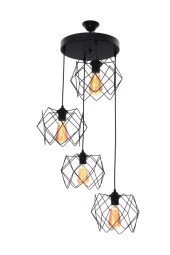 Umur Aydınlatma Altıgen Endüstriyel 4'lü sarkıt avize thumbnail 1