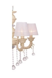 Umur Aydınlatma Novel 4'Lü Krem Renk Abajurlu Avize thumbnail 4