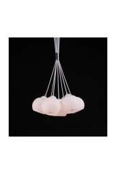 Umur Aydınlatma Minör 7'li opal cam modern sarkıt thumbnail 1