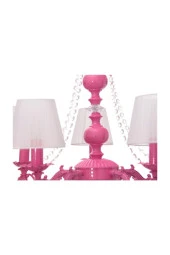 Umur Aydınlatma Dolce Vita 5'li Fuşya Abajurlu Avize thumbnail 3