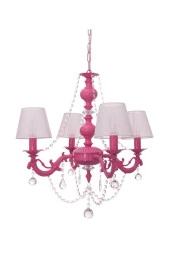Umur Aydınlatma Dolce Vita 4'lü Fuşya Abajurlu Avize thumbnail 1