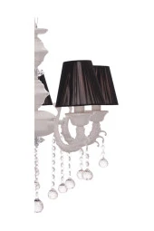 Umur Aydınlatma Novel 5'Li Beyaz Siyah Şapkalı Avize thumbnail 2