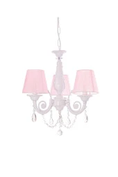 Umur Aydınlatma Senay 3'Lü Beyaz Pembe Şapkalı Minimalist Tasarım Avize - 1