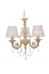 Umur Aydınlatma Senay 3'Lü Krem Beyaz Şapkalı Minimalıst Avize thumbnail 1