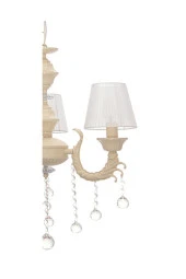 Umur Aydınlatma Novel 3'Lü Krem Renk Abajurlu Avize thumbnail 2