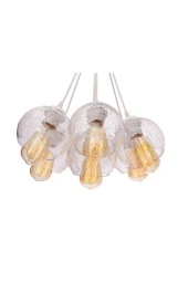 Umur Aydınlatma Minör 7'Li Çatlak Cam Modern Sarkıt thumbnail 3