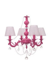 Umur Aydınlatma Dolce Vita 4'lü Fuşya Abajurlu Avize thumbnail 3