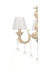 Umur Aydınlatma Novel 3'Lü Krem Renk Abajurlu Avize thumbnail 4