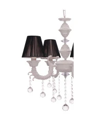 Umur Aydınlatma Novel 4'Lü Beyaz Siyah Şapkalı Avize thumbnail 4