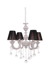 Umur Aydınlatma Novel 4'Lü Beyaz Siyah Şapkalı Avize thumbnail 1