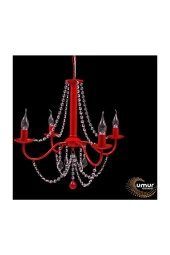 Umur Aydınlatma Malene 4'lü Kırmızı Avize thumbnail 1