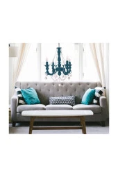 Umur Aydınlatma Eleganza 4'lü Turkuaz Avize thumbnail 2