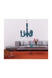Umur Aydınlatma Eleganza 4'lü Turkuaz Avize thumbnail 3